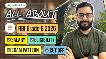 All About RBI Grade B 2026 | Syllabus | Vacancies | Exam Pattern  | Cut Off | Salary |  Anuj Jindal