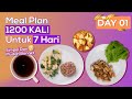 Menu Diet 1200 Kalori  Selama Seminggu Yang Mudah Dipraktekan dan Anti Gagal Diet Day 01