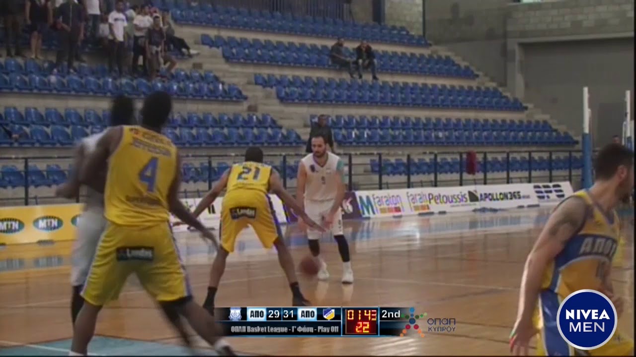 Basketball Apollon vs Apoel Highlights YouTube