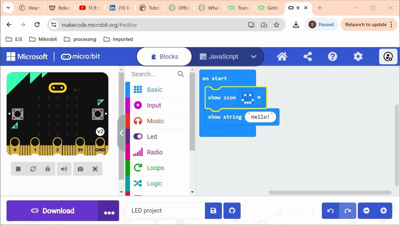 Microbit Interface Microbit Radionice - Uvod - YouTube