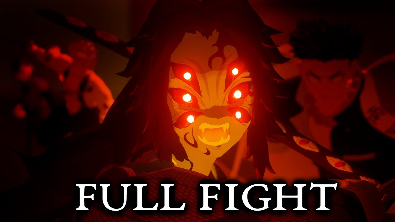 Kokushibo vs. Gyomei, Sanemi, Genya & Muichiro | FAN ANIMATION | FULL
