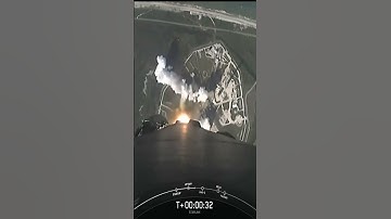 Merlin engine ignition and liftoff of #falcon 9! #2024 #shorts
