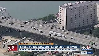 Backups expected on I-65 in southern Indiana