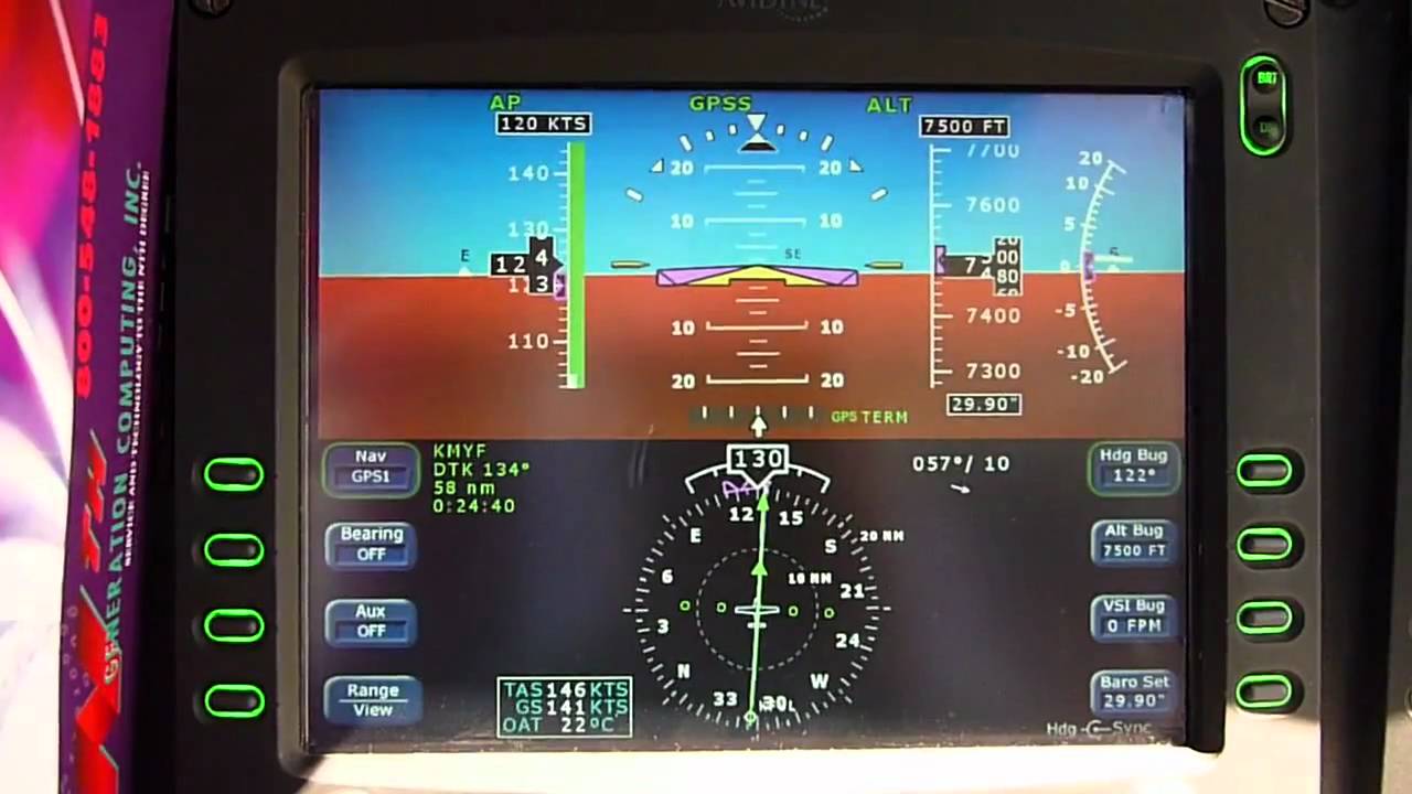 Avidyne DFC90 IAS Climb SR22.mov