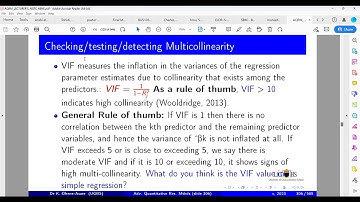L6 Regression diagnostics multicollinearity, normality, linearity, outliers, influential variables