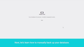 How-to | Back Up Data on ApsaraDB for RDS MySQL
