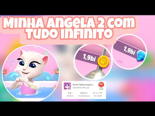 Como baixar :Minha Talking Angela 2 ( MOD DINHEIRO E DIAMANTES INFINITOS )  