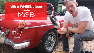 Quick Wire Wheel clean on the MGB