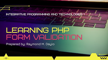 Form Validation | Integrative Programming and Technologies 1 (PHP)