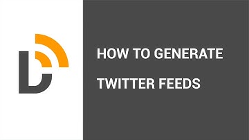 Twitter RSS feed generator. Twitter to RSS feed
