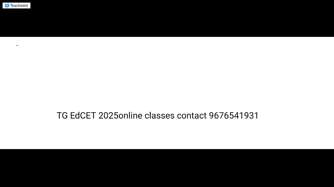 TGEdCET 2025  // classes//9676541931