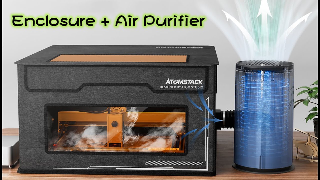 AtomStack 頼もしく Maker D2 レーザー加工機用空気清浄機 売買された 
