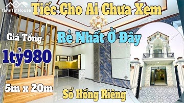 Tiếc Cho Ai Chưa Xem chủ bán nhà rẻ nhất 5m x 20m sổ hồng riêng đúng giá 1tỷ980 đường đinh đức thiện