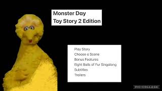 Sesame Street: Monster Day (1998): Toy Story 2 Edition 1999 DVD Main Menu