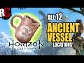 Horizon Zero Dawn - All Ancient Vessel Collectible Locations (All Ancient Vessels found Trophy)