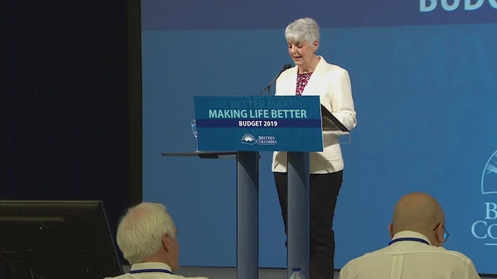 B.C. budget 2019: Finance Minister Carole James ad...