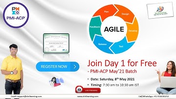 #PMI-ACP #May Batch #Day 1 Free | Saturday, 8th May, 7:30 am IST