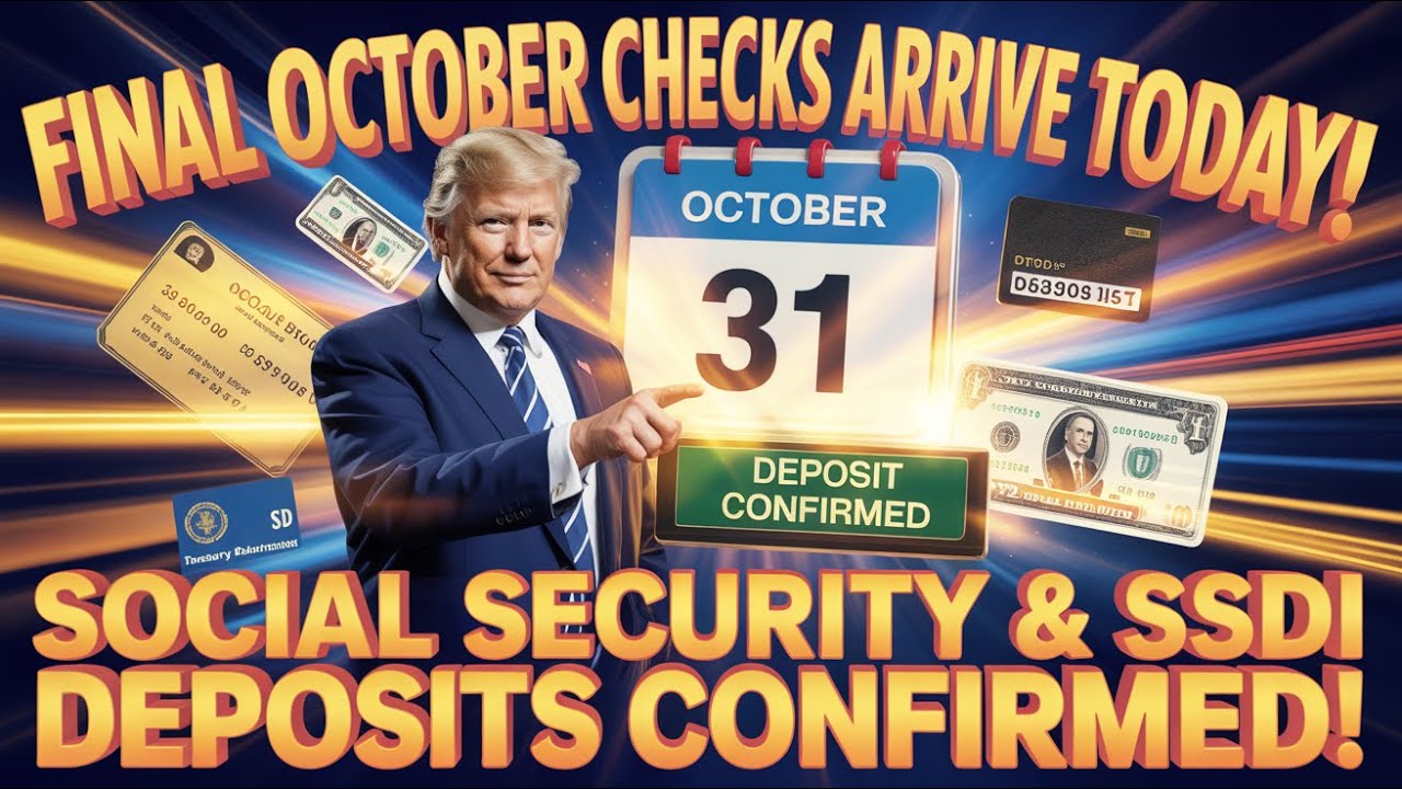 Сегодня приходят последние чеки за октябрь — подтверждены депозиты социального обеспечения и SSDI...