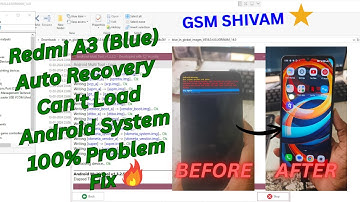 Redmi A3 (Blue) Auto Recovery / can