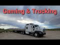 Gaming in a semi truck 'updated' using Verizon jetpack, and how I set my truck up for OTR