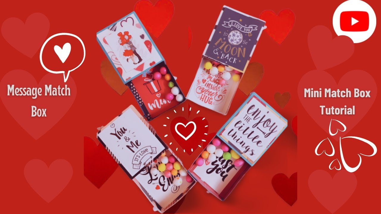 Mini Match Box Tutorial Message Match Box Secret Message Box How