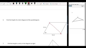 UNIT 4 Further Maths - CASIO classpad geometry application examples question 5-6
