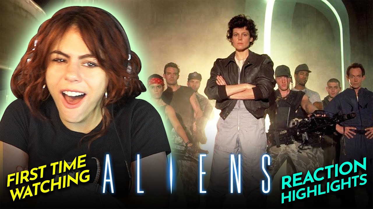 Leia jumping for ALIENS (1986) Movie Reaction FIRST TIME WATCHING