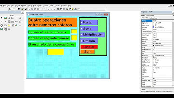 Cuatro Operaciones Básicas en Visual Basic 6.0