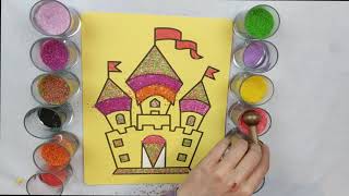 Kum boyama // Hep birlikte kumdan kale yapalım 🏰