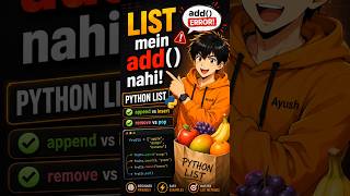 Python List Methods Explained — Why Does add() Cause an Error