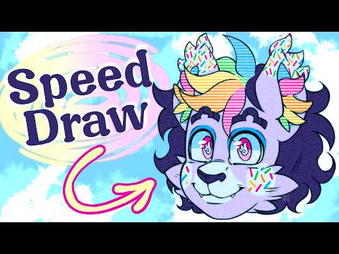 Feathers - Headshot SPEEDRAW// YCH 🩵🪽