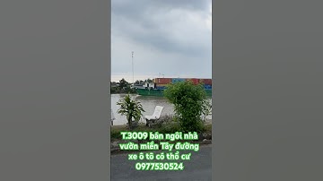 T.3009 bán ngôi nhà vườn miền Tây mái thái cực đẹp đường xe ô tô wieu sông có thổ cư vô ở liền luôn