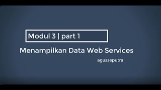 #3 Flutter Read Data - CRUD Web API part 1