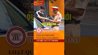 New traffic penalty regulations officially effective from 08/15/2026 | LAW LIBRARY Guide