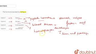 The hormone secreted.by kidney is