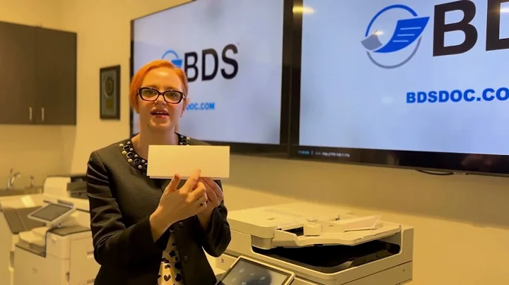 C Fold vs Z Fold Brochure on Canon Copier