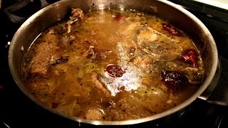 Don't waste your leftover turkey carcass. here's how you make a great
stock from the bones and gizzards. ingredients 2 tablespoons of ...