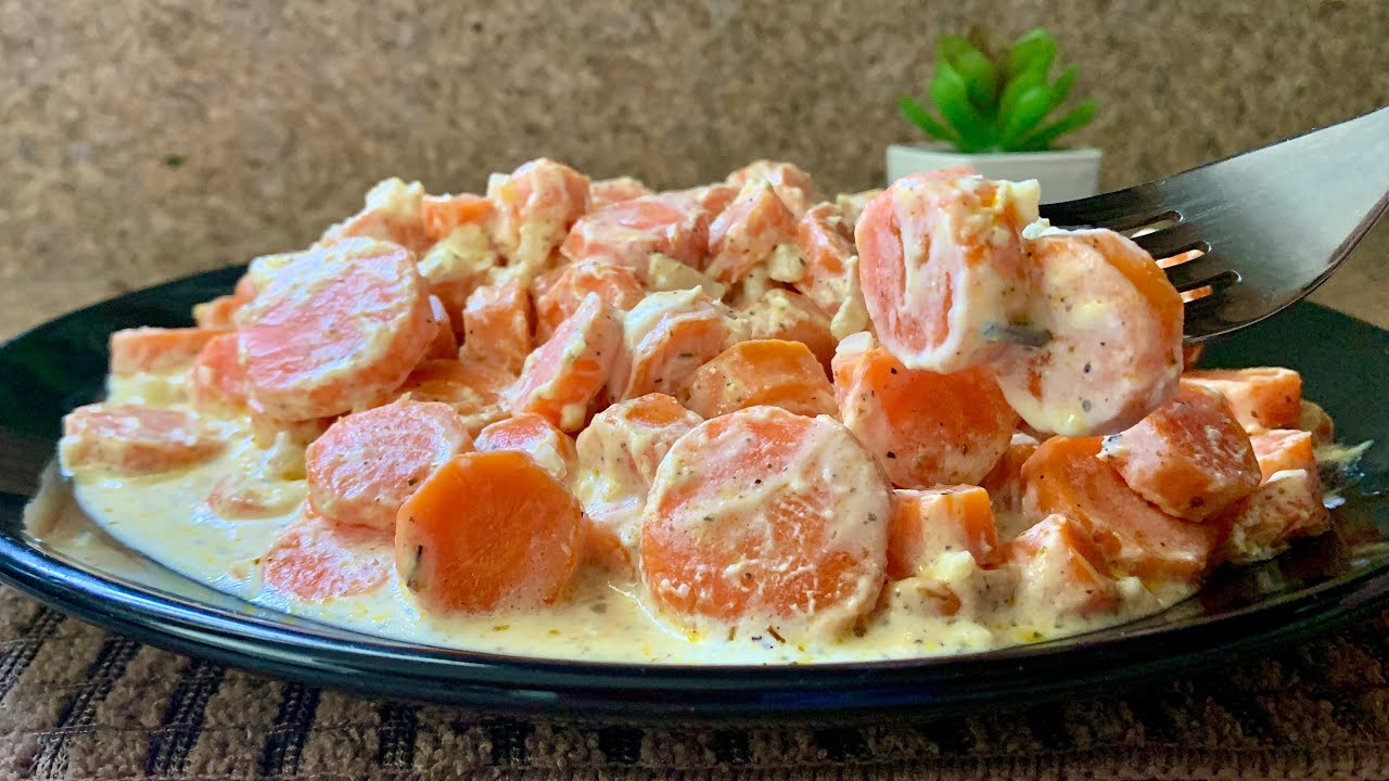 Zanahorias Con Crema Como Las De Mama / MAY   #cocinasabrosoconmay #facil   #verduras