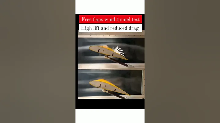 How to Reduce drag? Aircraft wing wind tunnel testing with flap #howitworks #airplane #aerodynamics