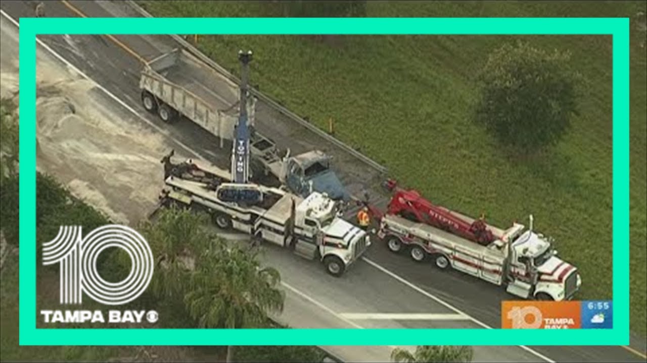 Overturned dump truck jamming up traffic near I-4 ramp in Polk County ...