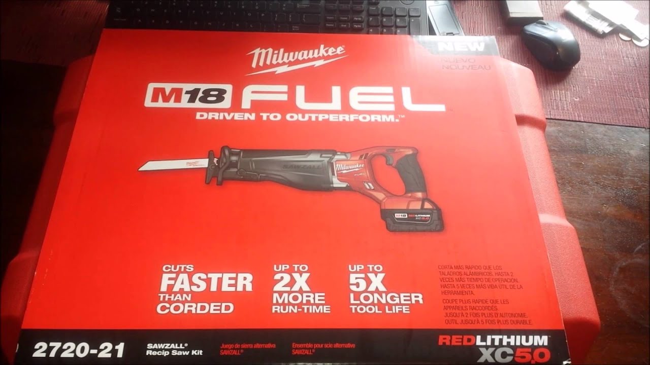 Milwaukee Fuel Sawzall unboxing - YouTube