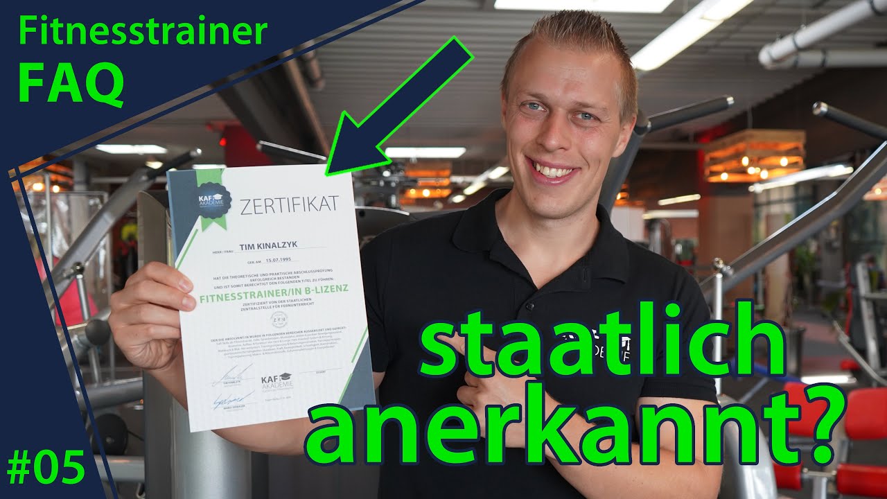 Fitnesstrainer B Lizenz Was Kann Man Damit Machen Ist die Fitnesstrainer B-Lizenz Ausbildung staatlich anerkannt