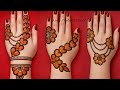 3 Different Stylish mehndi design for back hand|Back Hand Mehandi Design|Mehandi Design #mehndi