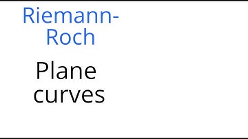 Riemann Roch: plane curves
