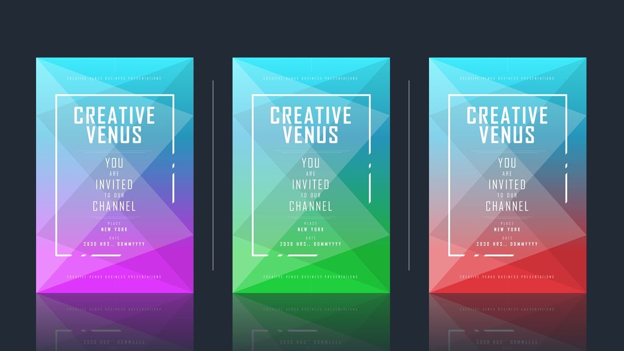 How To Create a Poster, Brochure, Invitation, Template ...