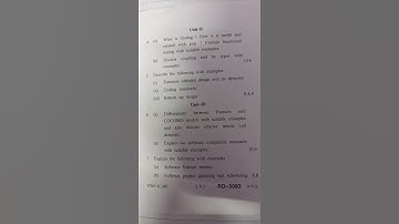 software Engineering question paper of mdu mca 2nd sem of july-2021