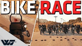 BIKE RACE - This offroad deathrace was crazy - PUBG