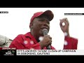 Malema addresses the community during EFF