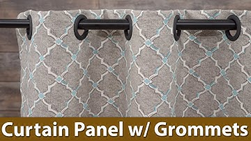How to Sew a Curtain Panel With Grommets - Any Size