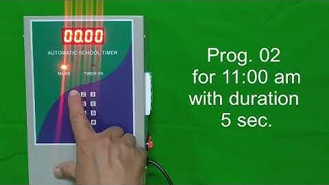 #How to program Automatic School Timer #Automatic School bell system #Bell timer setting